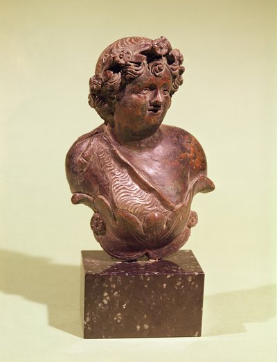 Bust of Bacchus, Ornament from a Bed by Roman